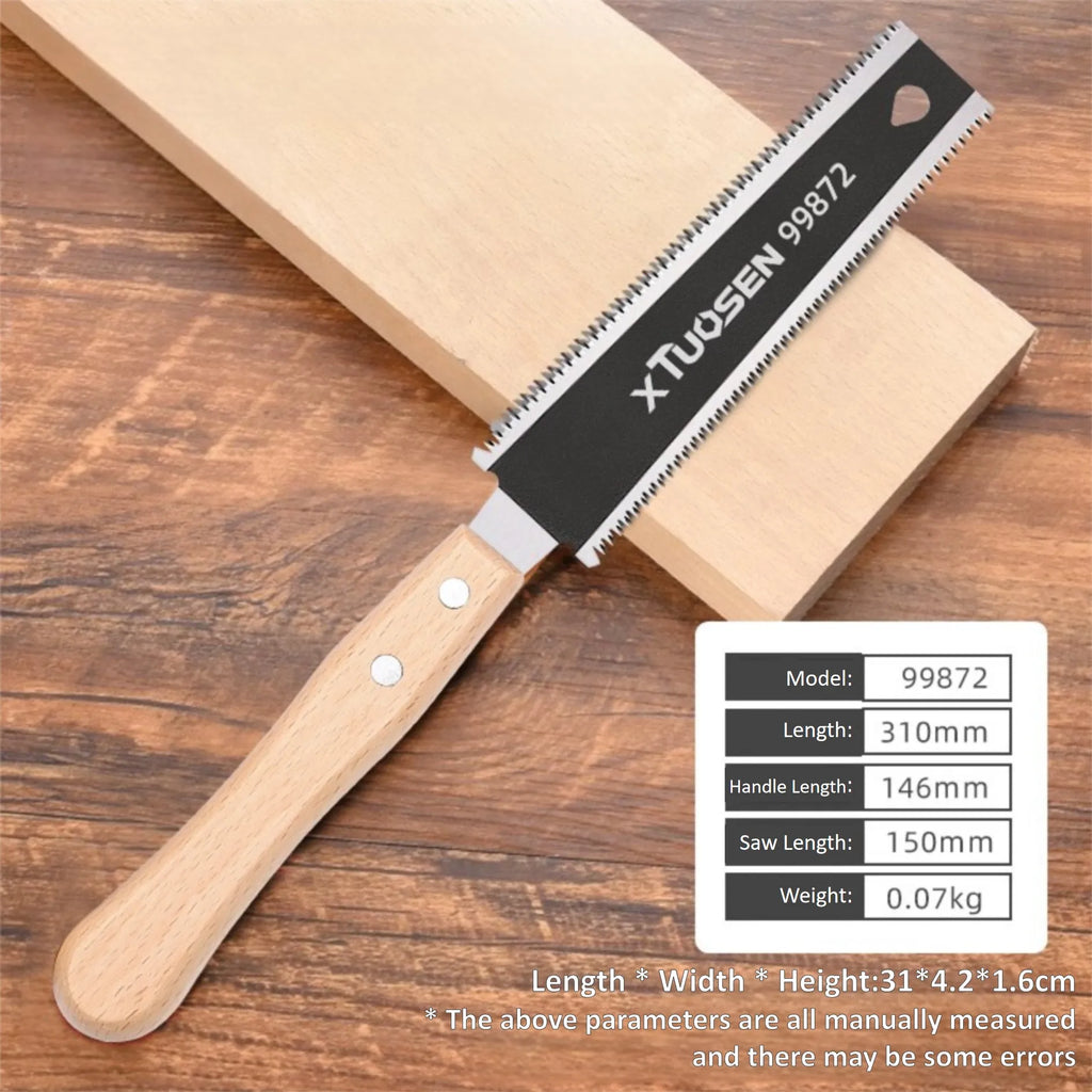 6-inch Double-sided Hand Saw | Flexible Flush Cutting Tool for Woodworking