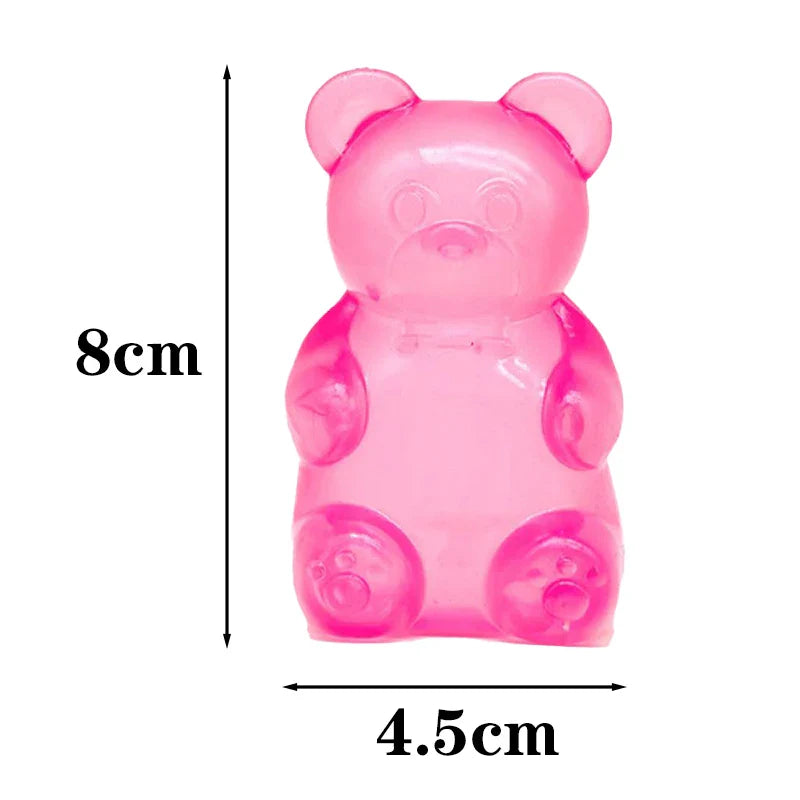 Cute Bear Squishy Toy | Soft TPR Stress Relief Fidget Cube