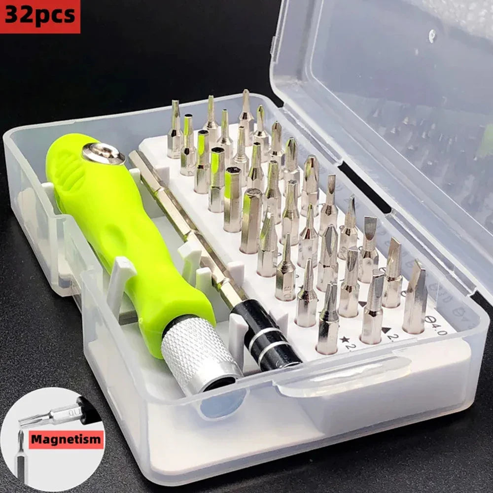 32 In 1 Multifunction Screwdriver Kit | Magnetic Precision Repair Tool Set