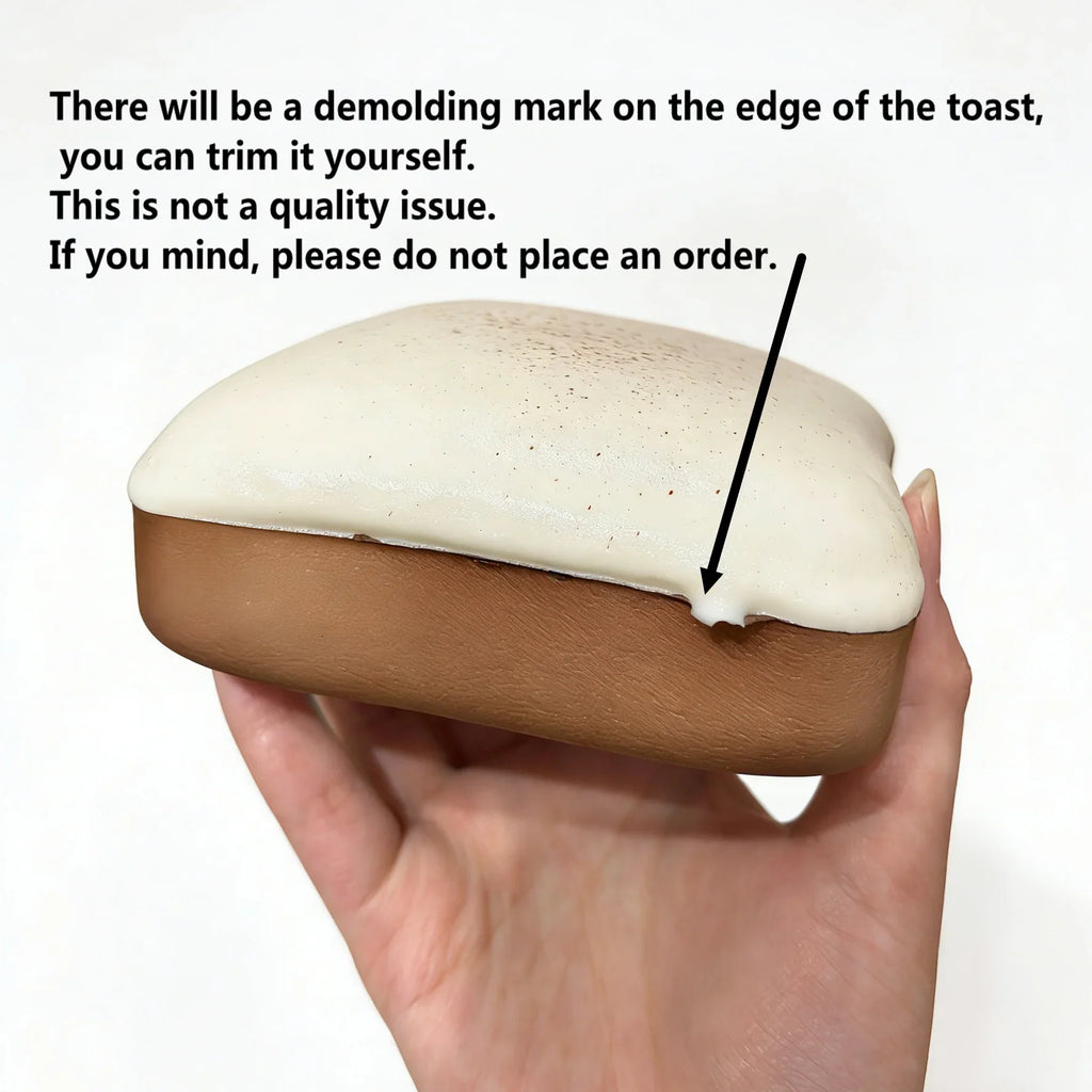 Toast Squeeze Stress Relief Toy | Soft Simulated Bread Fidget Toy