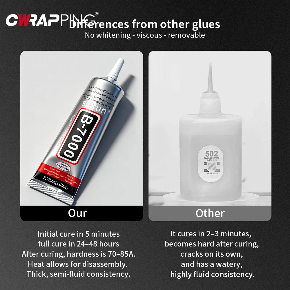 T-7000 Universal Adhesive Glue | Multi-Surface Repair Solution for Electronics and DIY Projects