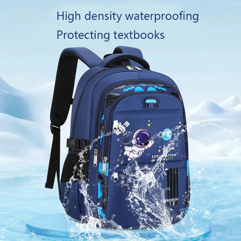 Kids Astronaut Backpack Waterproof School Bag for Boys