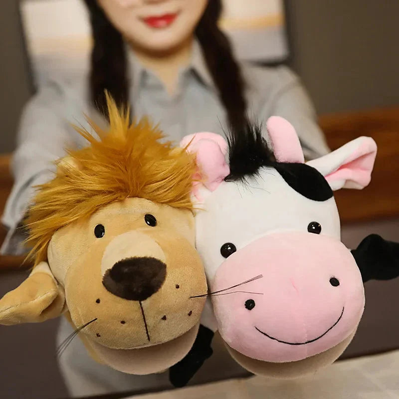Stuffed Plush Animal Finger Story Puppet Toys