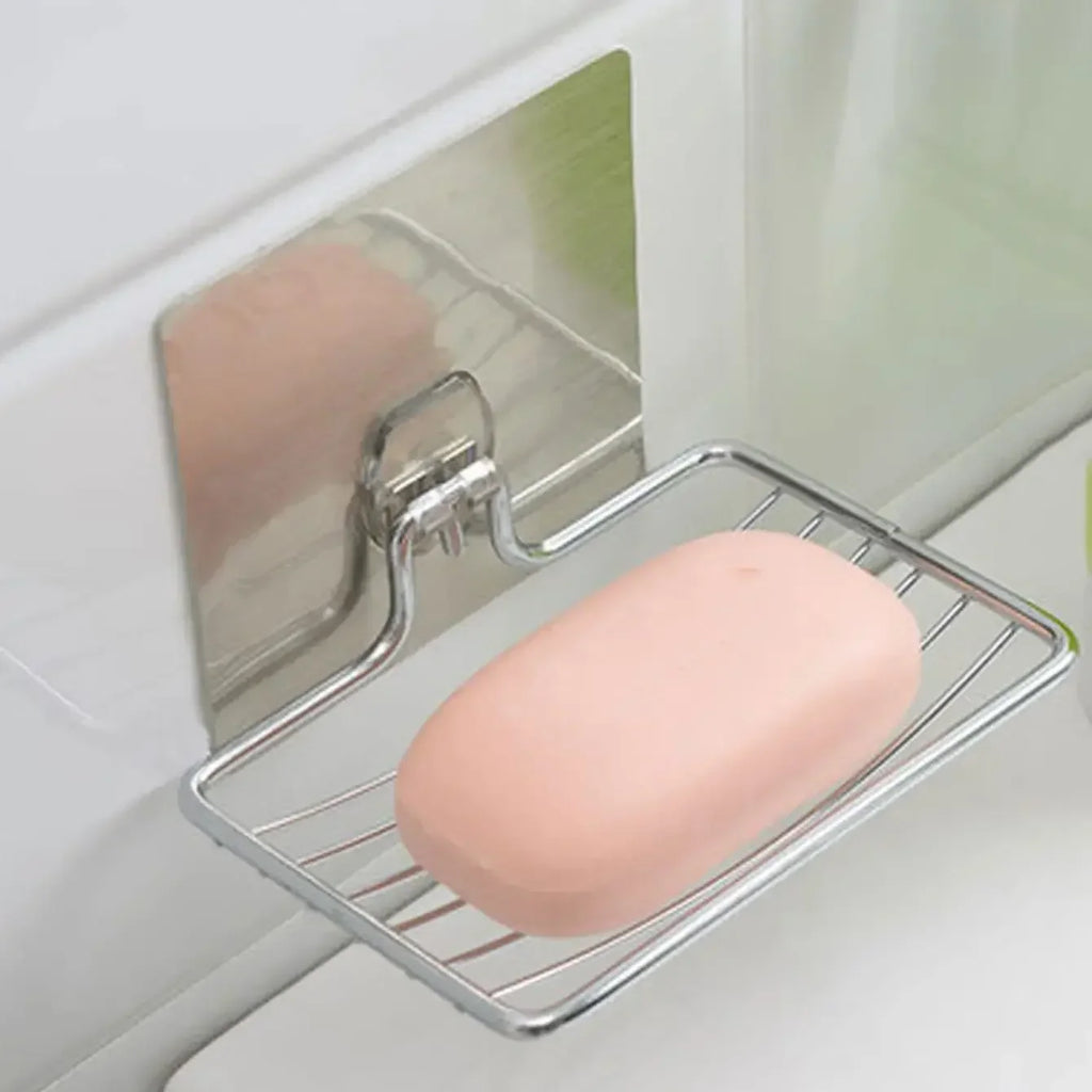 Stainless Steel Soap Rack | Wall Mounted Soap Dish with Drainage Tray