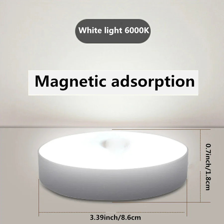 Magnetic Night Light with Motion Sensor | Rechargeable LED Lamp for Closet