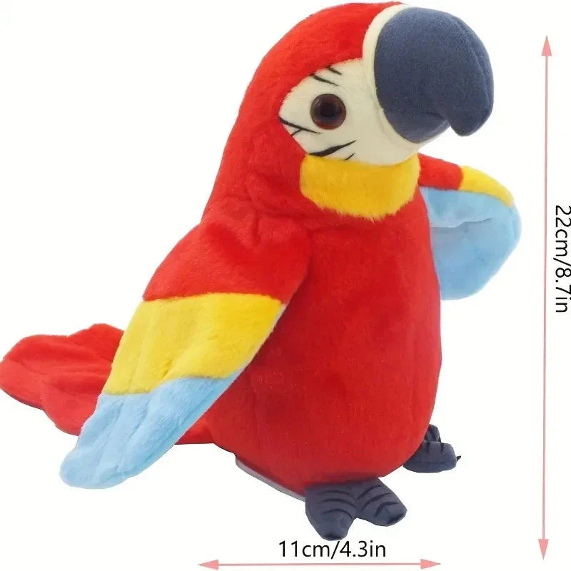 Talking Macaw Parrot Plush – Repeat & Speak Electronic Stuffed Toy