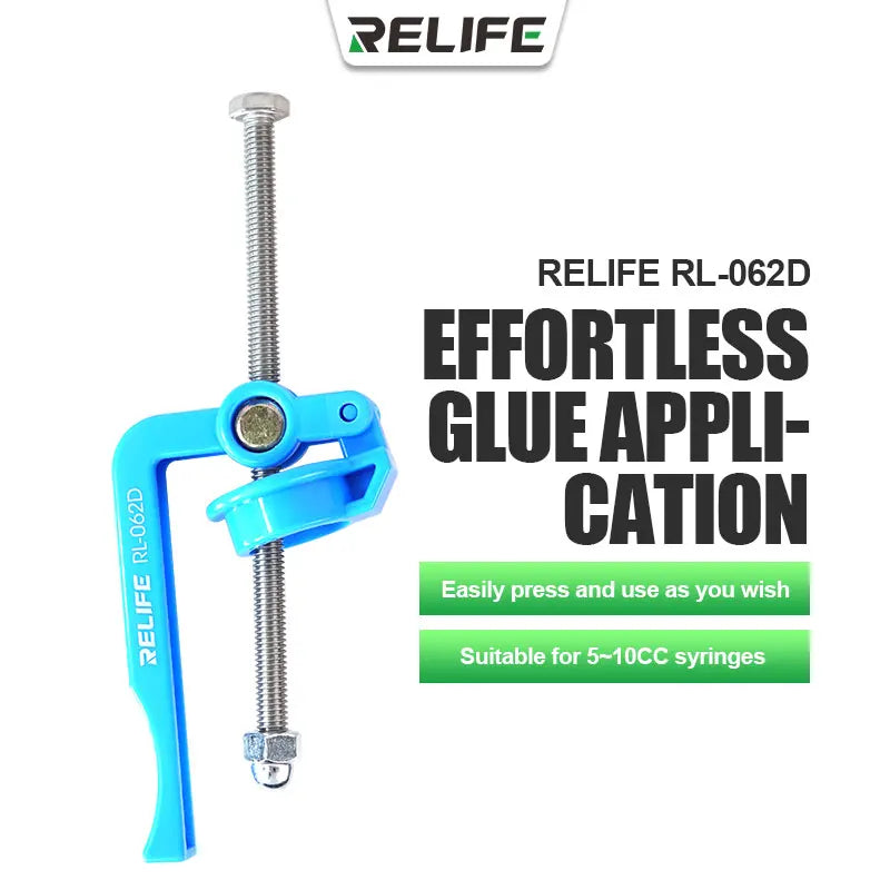 RELIFE 5CC-10CC Rosin Flux Barrel Extruder | Manual Labor-Saving Glue Gun for Syringe