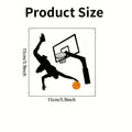 Basketball Player Light Switch Stickers | Waterproof Vinyl Wall Decals for Bedroom and Living Room
