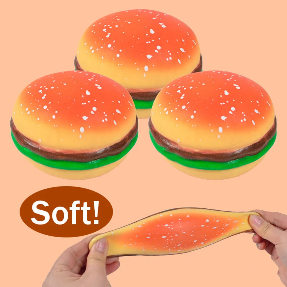 Squishy Stress Relief Toy Hamburger Pinching Cookies | Decompression Venting Toy for Anxiety