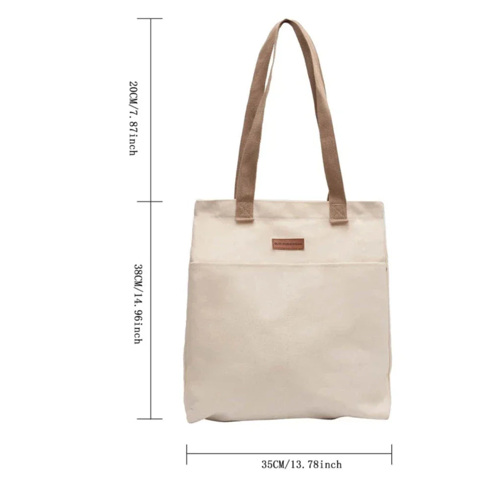 Women’s Canvas Tote Bag – Large Capacity Sewing Thread Handbag