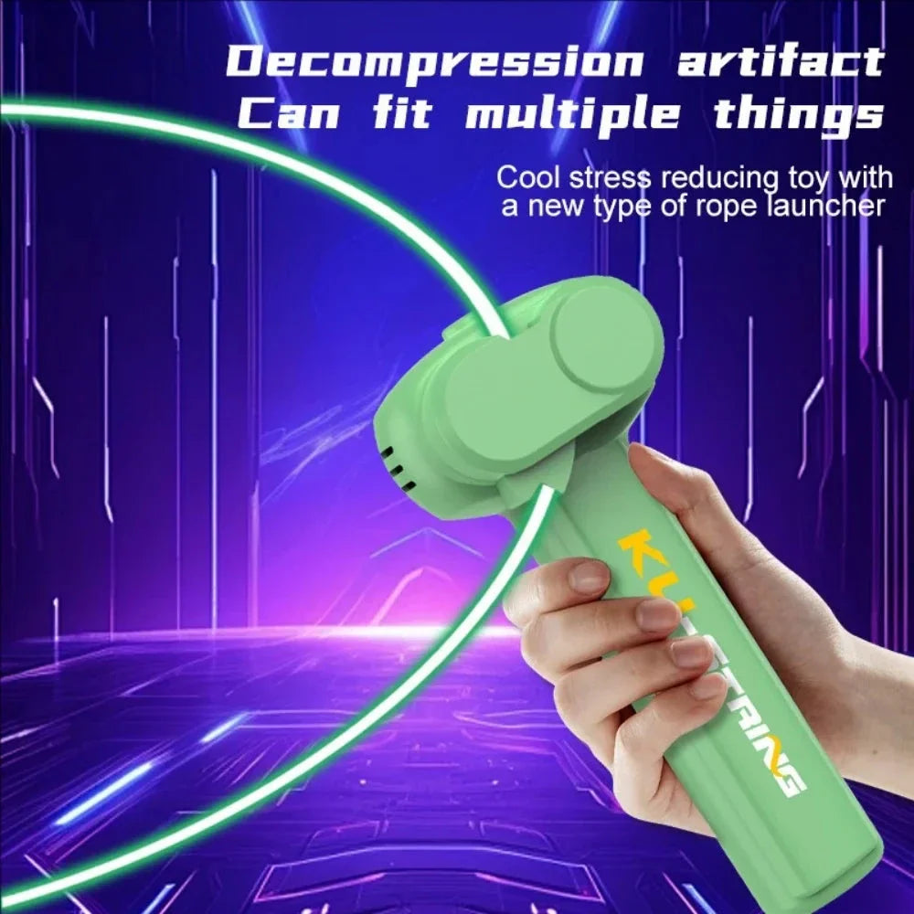 Glow-in-the-Dark Electric Rope Toy – Outdoor Decompression Fun for Kids & Pets