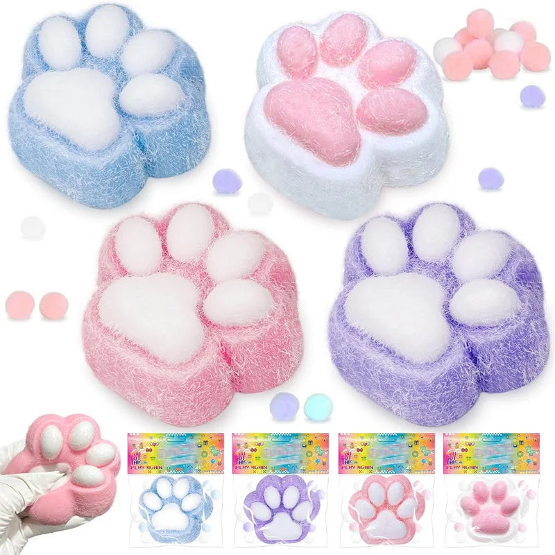 Cat Paw Squishy Toy | Cute Fufu Stress Relief Fidget for Kids and Adults