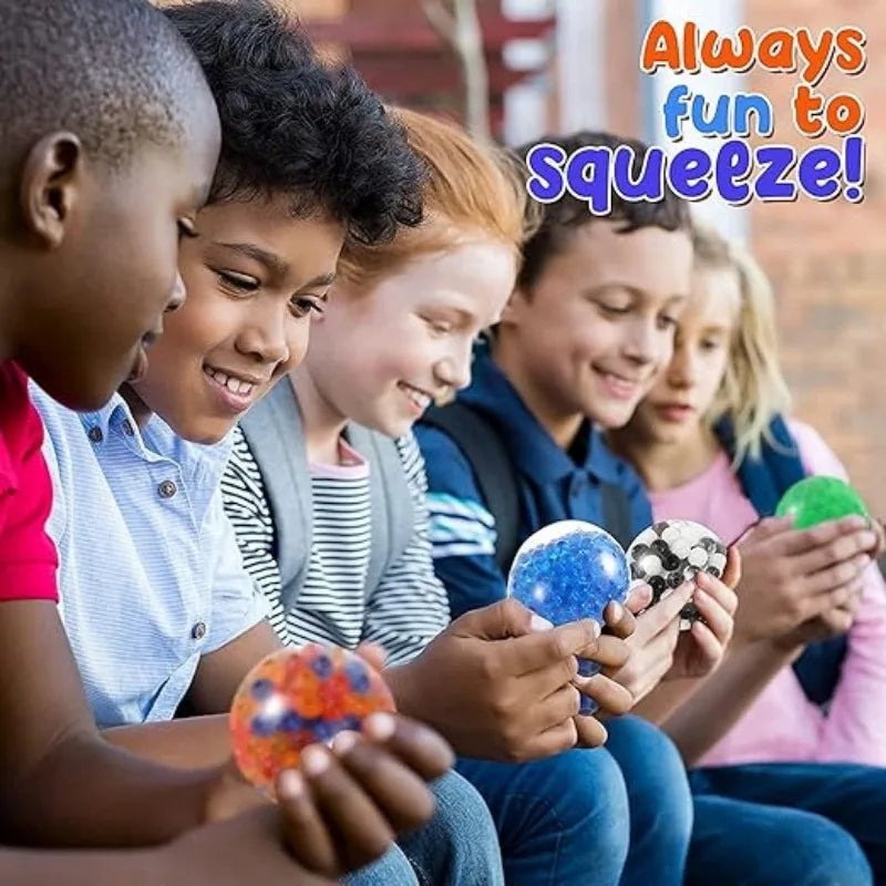 Mini Squishy Stress Balls Set | 6PCS Rainbow Sensory Squeeze Toys