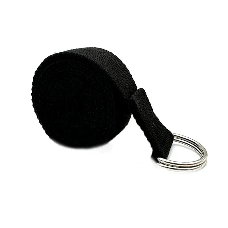 Yoga Strap with D Ring Buckle | Adjustable Stretching Belt for Flexibility