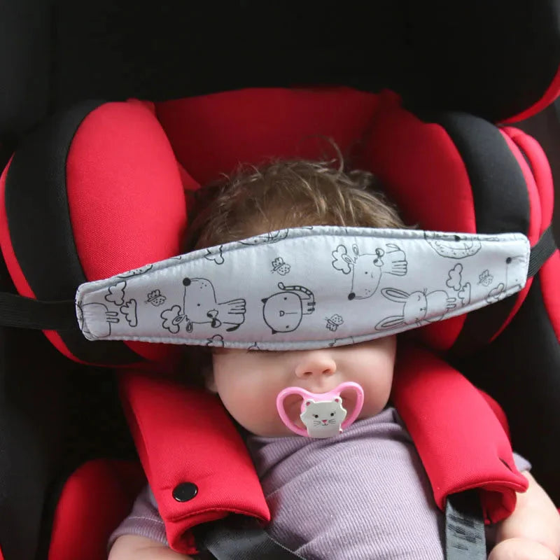 Infant Carseat Head Support Pillow with Adjustable Straps for Babies