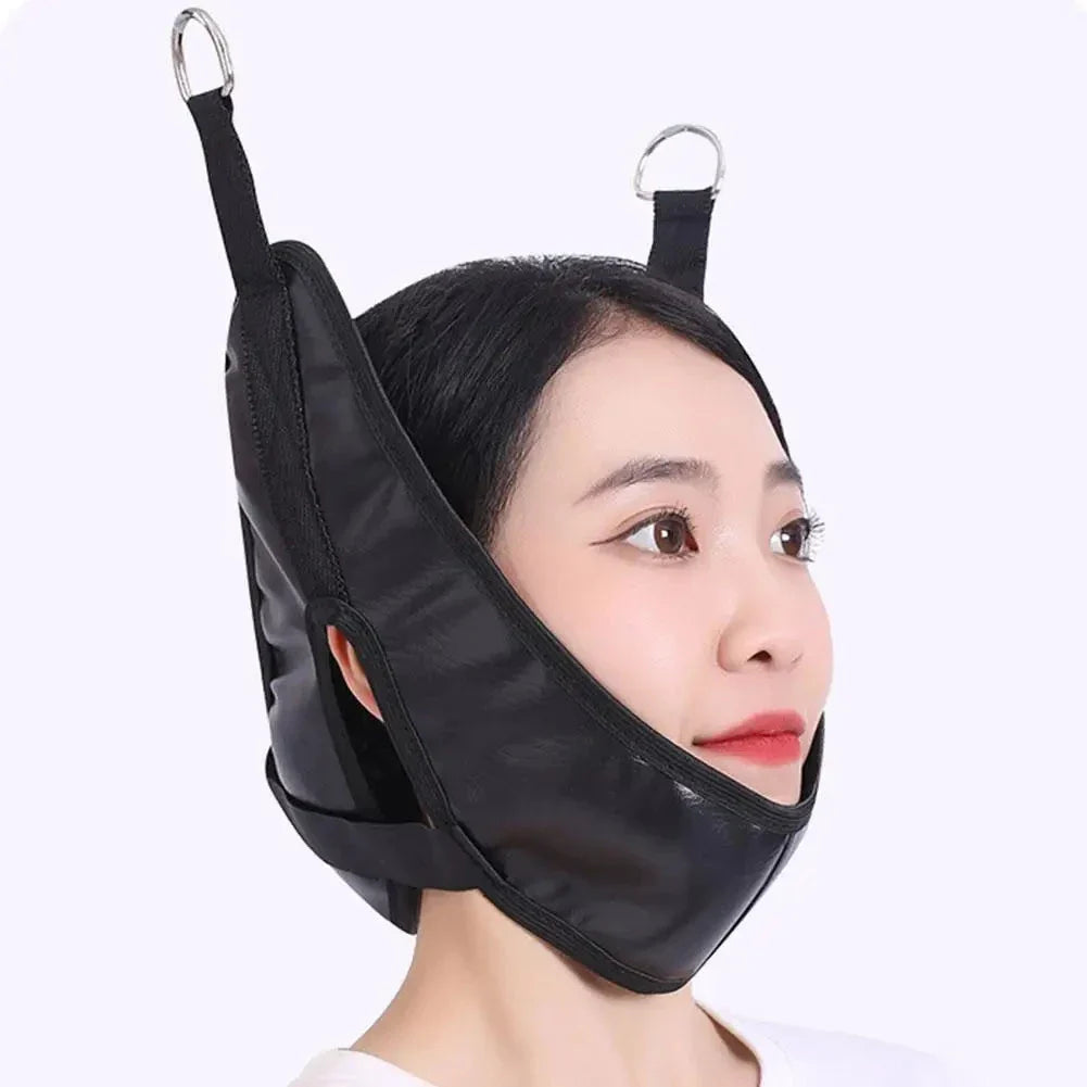 Over Door Cervical Traction Device – Adjustable Neck Stretcher with Comfort Cushion