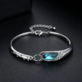 1pcs Blue Gemstone Bracelet Exquisite And Minimalist Style Lightweight Adjustable Chain Women's Daily Accessories Bracelet