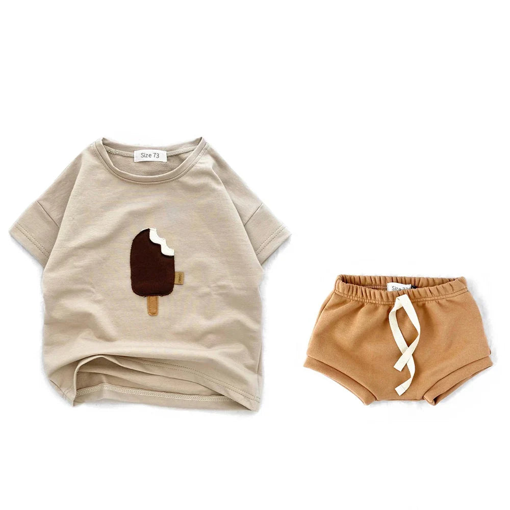 Baby Animal Print Cotton T-Shirt | Short Sleeve Top for Toddlers