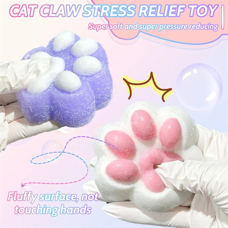 Cat Paw Squishy Toy | Cute Fufu Stress Relief Fidget for Kids and Adults