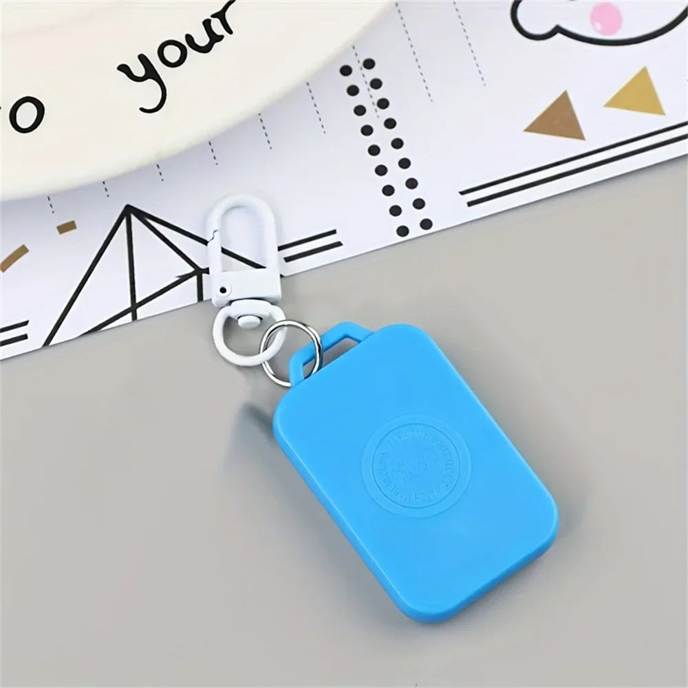 1PC LED Keychain Pocket Watch Digital Display Electronic Watch Student Backpacks Keys Pendant Cartoon Small Hanging Watch Gift