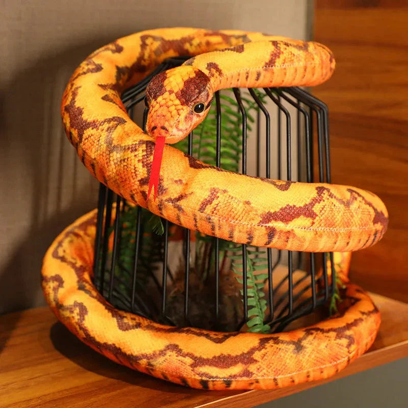 Artificial Python Plush Toy – Long Snake Soft Plush Home Decor