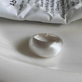 925 Sterling Silver Tellipse Geometry Sanding Simple Rings For Women Couple Engagement Luxury Jewelry Accessories Jewellery