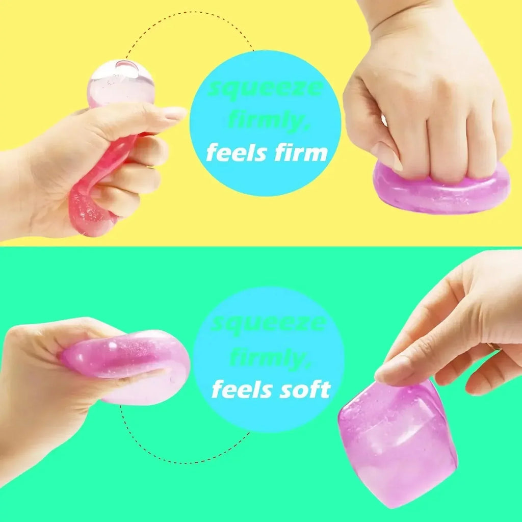 High Density Gel Ice Cube Squeeze Toy | Decompression Stress Relief Fidget