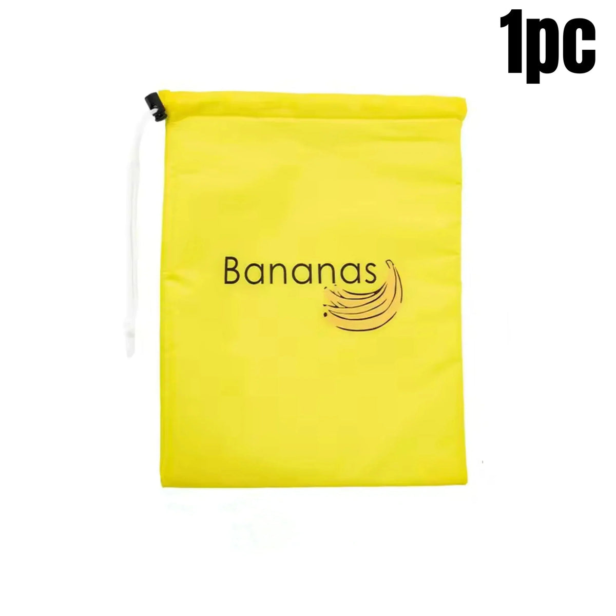 Durable Yellow Banana Storage Bag – Insulated Fresh-Keep Drawstring Bag for Fruits & Vegetables | Reusable Banana Preservation Pouch