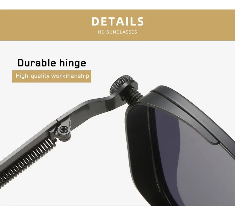 2025 Polarized Sunglasses | Men’s High-End Alloy Frame Fashion Eyewear with UV Protection