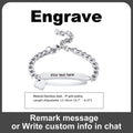Customized Heart Bracelet for Little Girl Boy, Engravable ID Name Bracelet, Personalized Stainless Steel Chain Birthday Gift