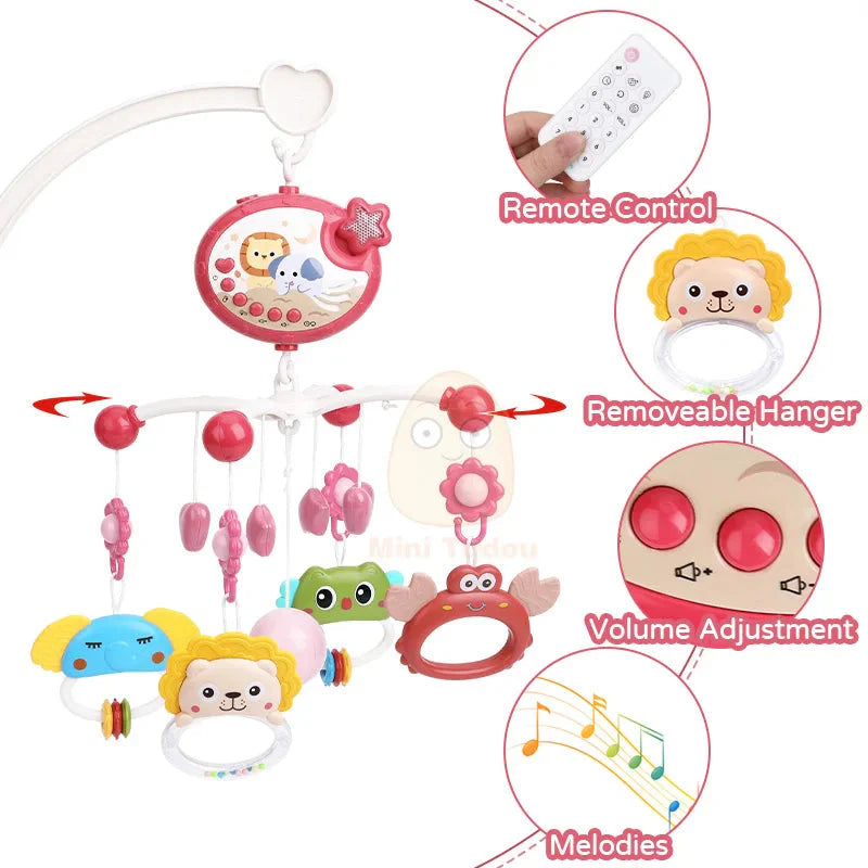 Baby Crib Mobile Rotating Musical Projector Night Light