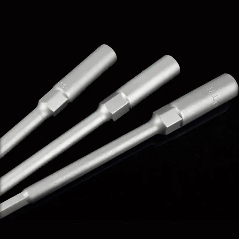 Electric Drill Socket Adapter Set 150mm | 8-14mm Hex Shank Nut Driver Bit for Impact Drills