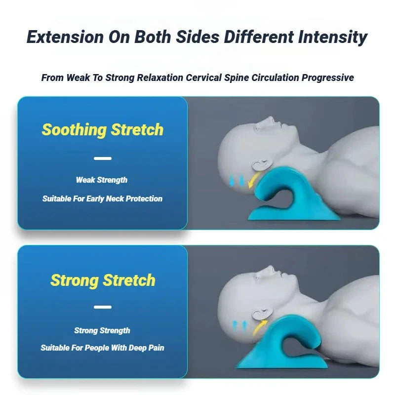 C-Type Neck & Shoulder Relaxer Cervical Traction Massage Pillow
