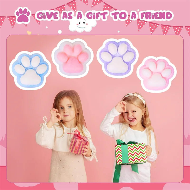 Cat Paw Squishy Toy | Cute Fufu Stress Relief Fidget for Kids and Adults