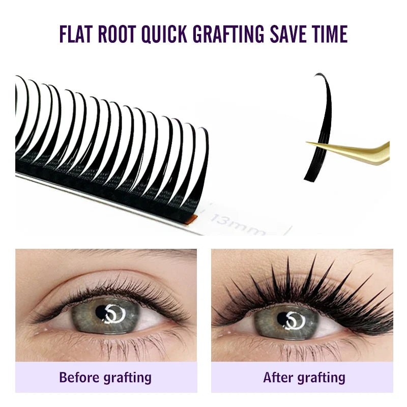 Wet Lashes Cosplay Eyelash Extensions | 0.07mm Mink Spikes Lashes