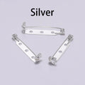 20-50pcs 20 25 32 38mm Brooch Clip Base Pin Blank Safe Lock Brooch Pin Base Badge Holder For DIY Jewelry Making Finding Supplies