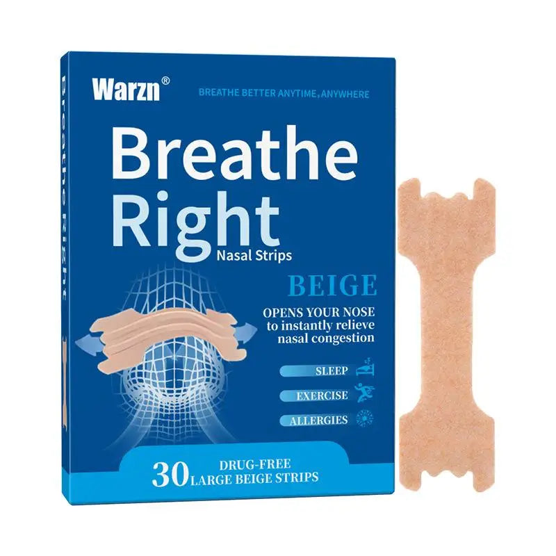 30 Pcs Anti Snoring Nasal Strips and Mouth Tape | Better Breathing for Snoring Relief