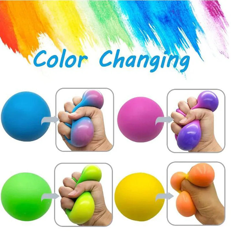 Slow Rising Stress Balls | Squishy Sensory Fidget Toys for Adults and Kids
