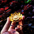Porous Lotus Zen Line Incense Holder | Retro Metal Sandalwood Burner Tray