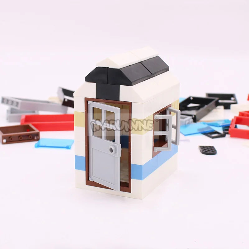 Marumine Window and Door Building Blocks | Compatible City House Parts Set