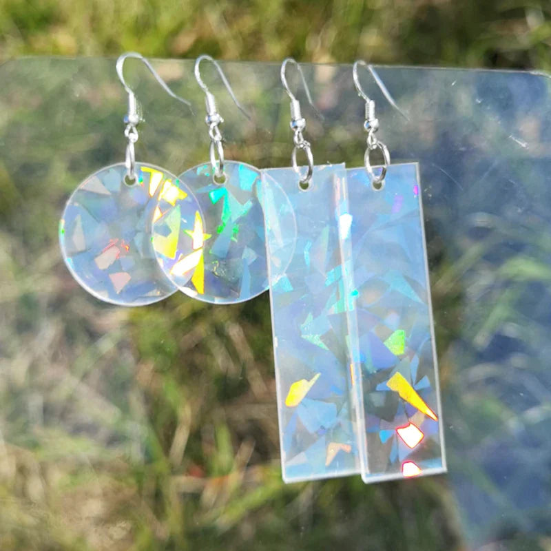 1Pair Custom Earrings Clear Acrylic Accessorie Cartoon Design Customized Anime Charms Personalized Pendientes Earrings For Women