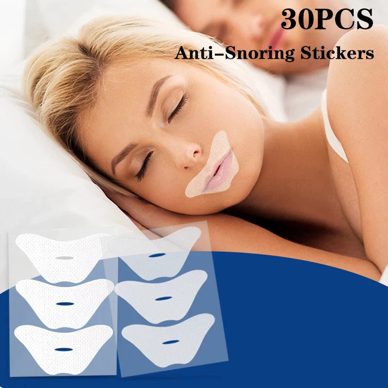 30 Pcs Anti Snoring Mouth Tape | Gentle Night Sleep Aid for Better Breathing