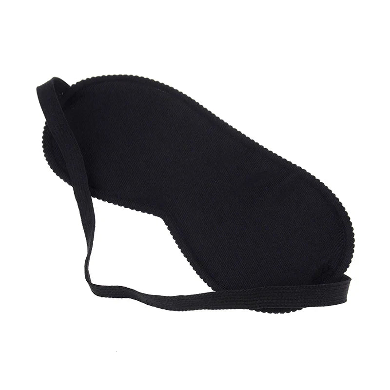 Black Sleep Mask | Light Blocking Travel Eye Shade