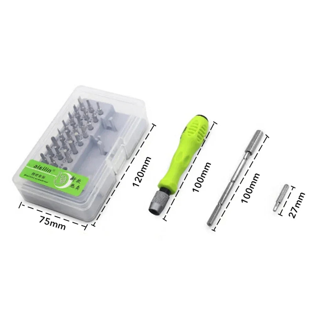 32 In 1 Multifunction Screwdriver Kit | Magnetic Precision Repair Tool Set