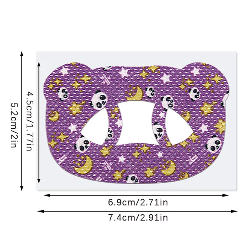 Cartoon Bear O-Shaped Mouth Tape for Kids | Anti-Snoring Sleep Aid