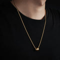 Stainless Steel Personalized Cylindrical Small Waist Necklace Simple And Casual Style Collarbone Chain Versatile Accessories