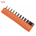 12/24pc Hex Screwdriver Bit Set | Alloy Steel Magnetic 25mm 1/4in Hex Shank Bit Set for DIY and Worksites