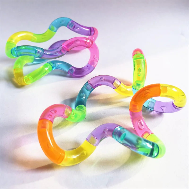 Deformable Rope Fidget Toy | Rainbow Stress Relief Sensory Toy