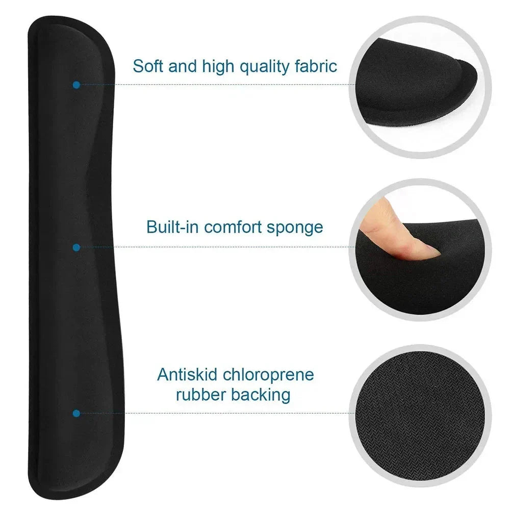 Memory Foam Wrist Rest Kit - Ergonomic Support for Keyboard & Mouse