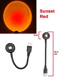 LED USB Sunset Lamp Projector | Home Party Decor Night Atmosphere Light for Bedroom Living Room Wall Photography